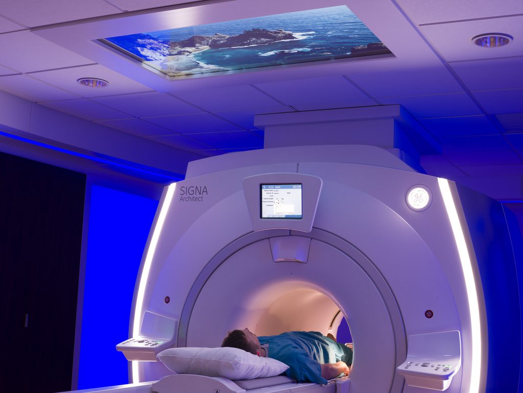 Caring MR Suite® featuring 4K Video Display + MRI LED Lighting for best patient MRI experience