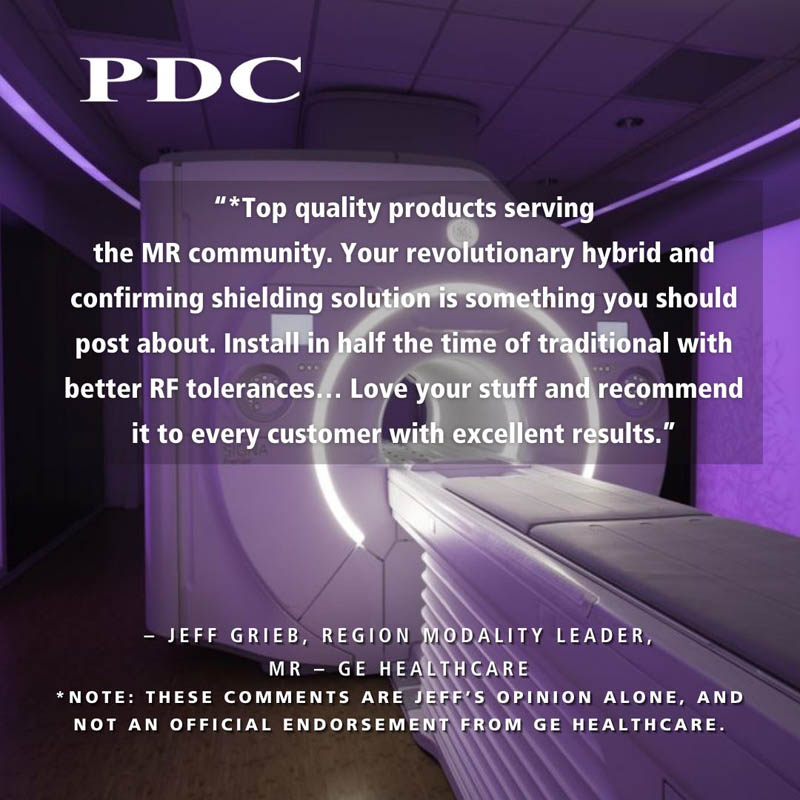 PDC MRI Shielding testimonial