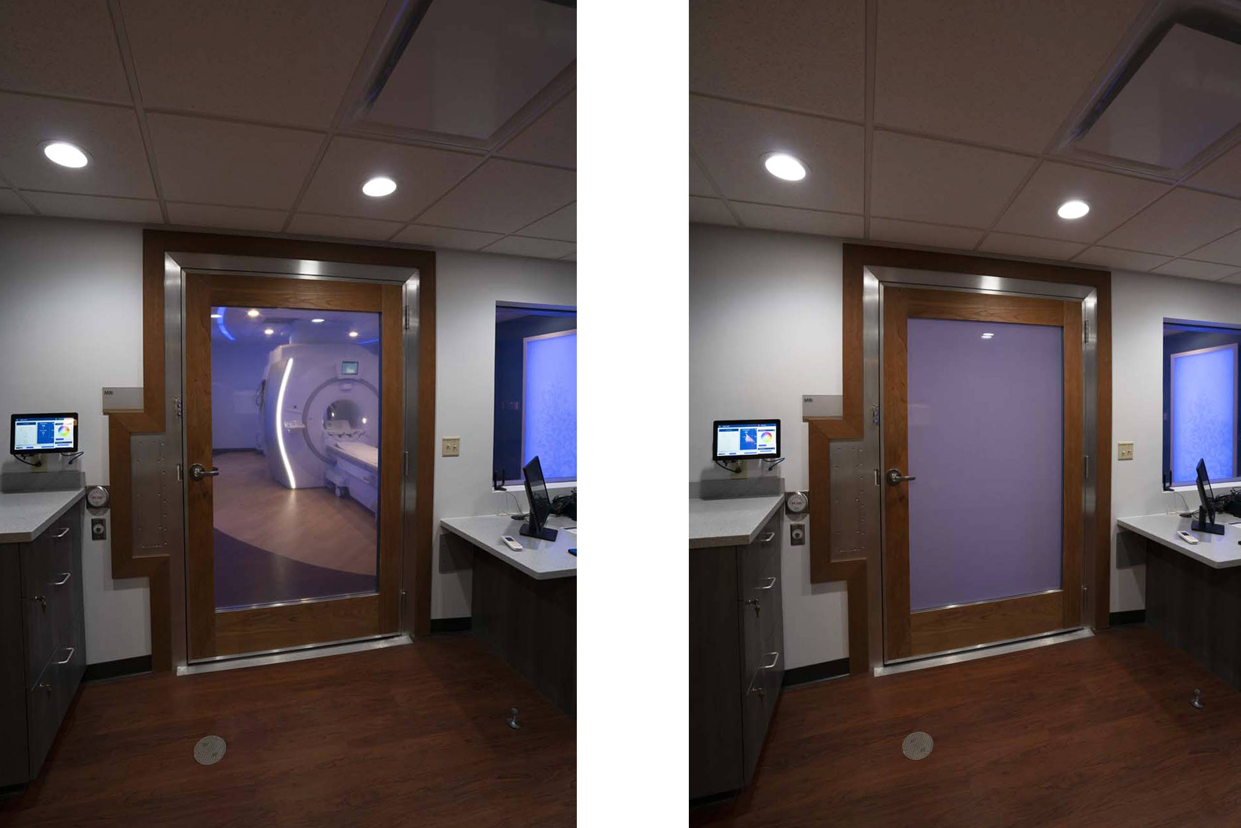 Schneck Medical Center Caring MR Suite® featuring PDC Privacy Glass Automatic MRI RF Door