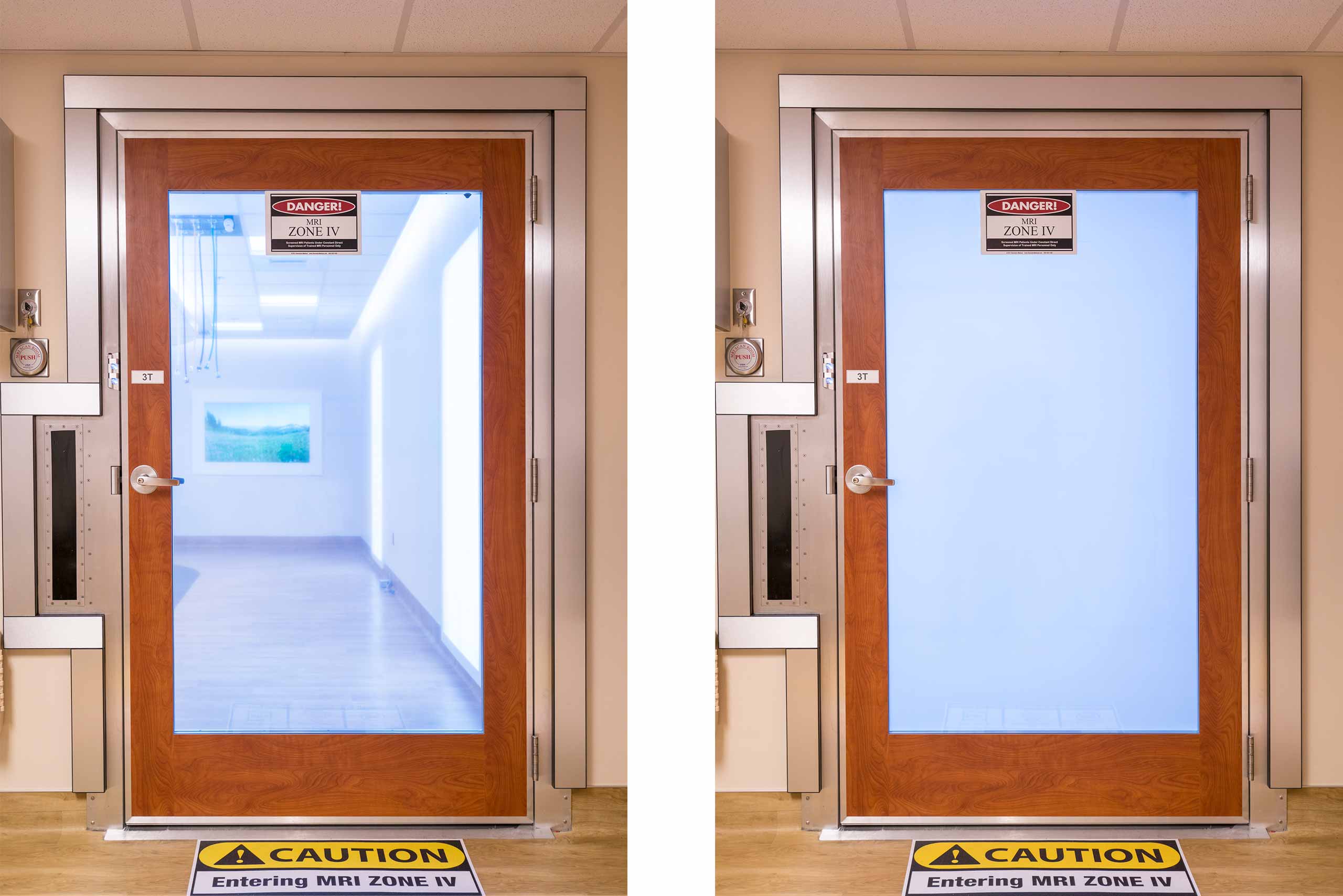 PeaceHealth Privacy Glass Automatic MRI RF Door