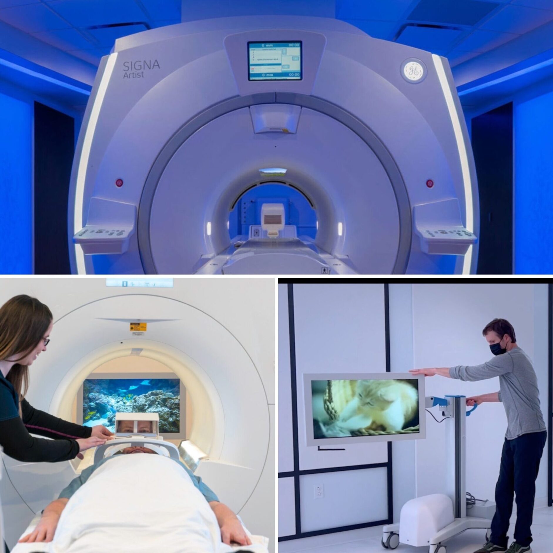 MRI Goggles vs MRI In-Bore Viewing Display and In-Bore Projection System. More than MRI Patient Entertainment