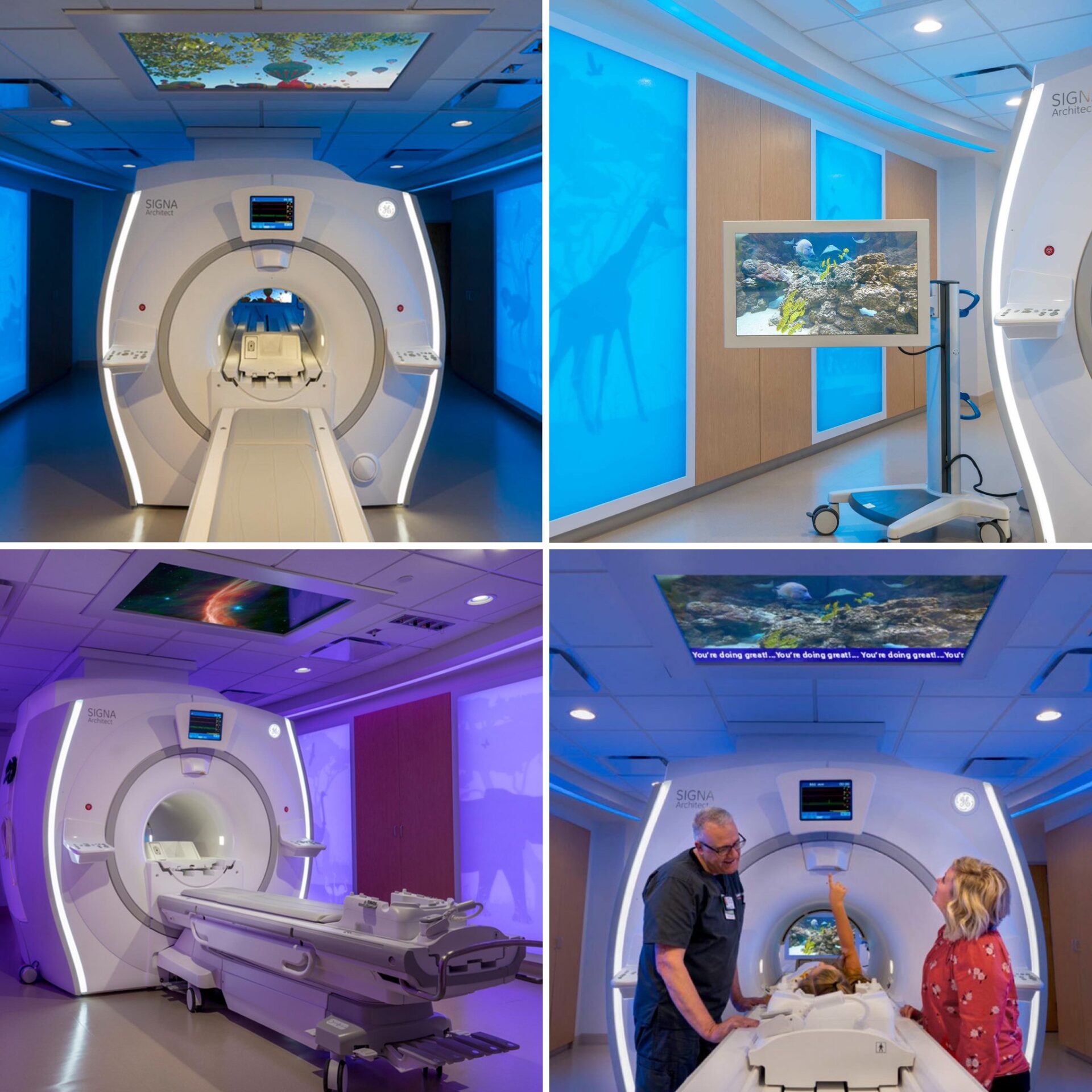 Kid-friendly MRI with the Caring MR Suite with In-Bore Viewing