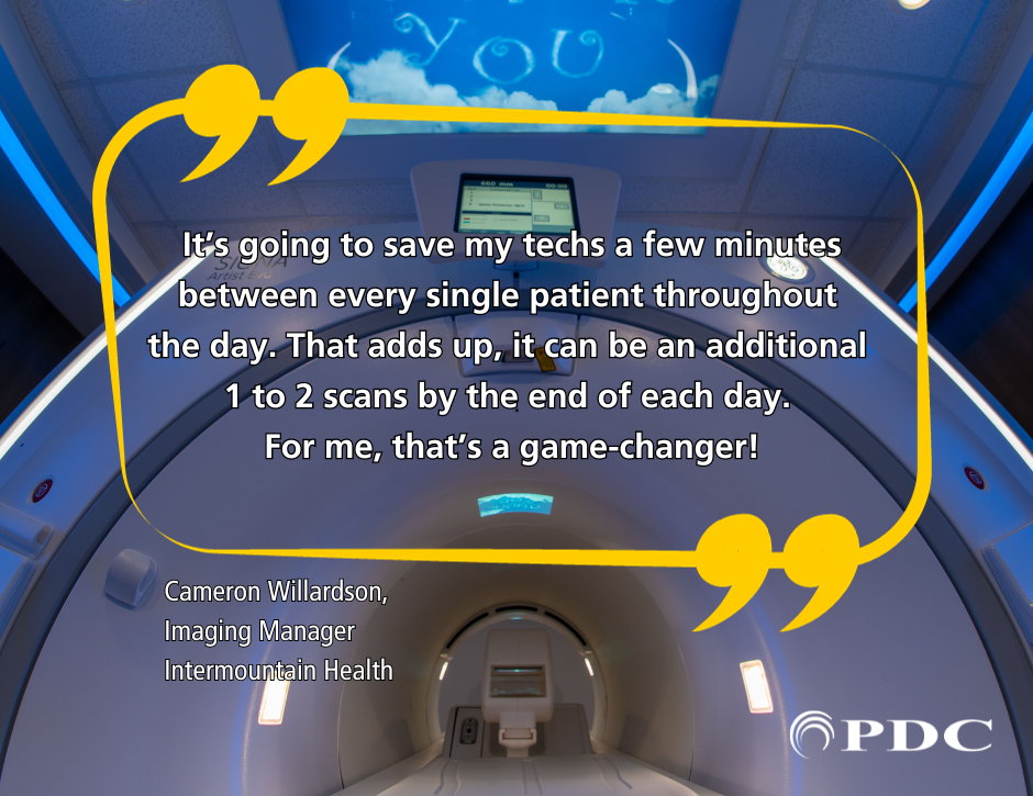 PDC MRI In-Bore Viewing Projection System with Caring MR Suite and Intermountain Utah Valley testimonial
