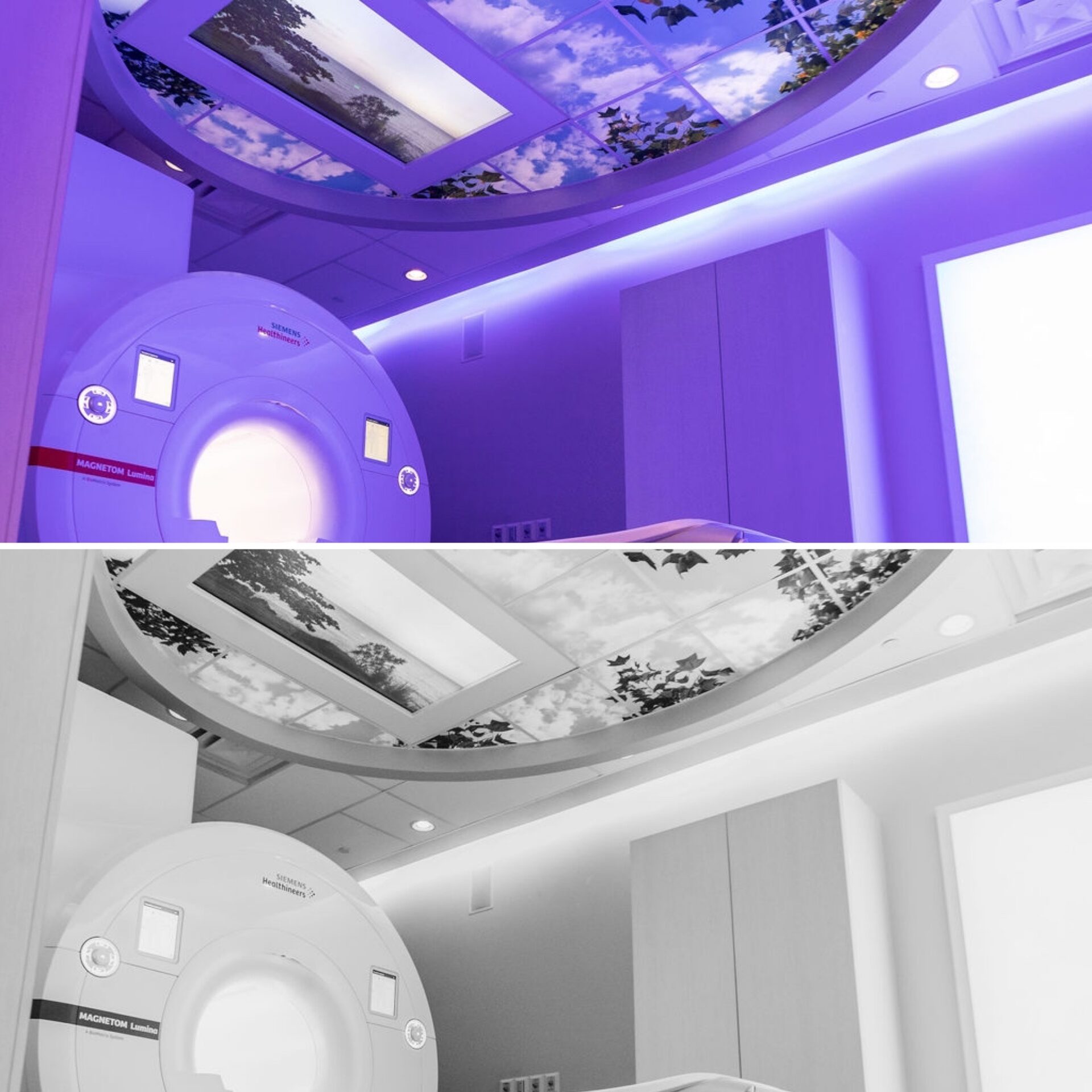 Houston Physicians' Hospital Caring MR Suite with 4K Video and Image Ceiling for your best MRI experience