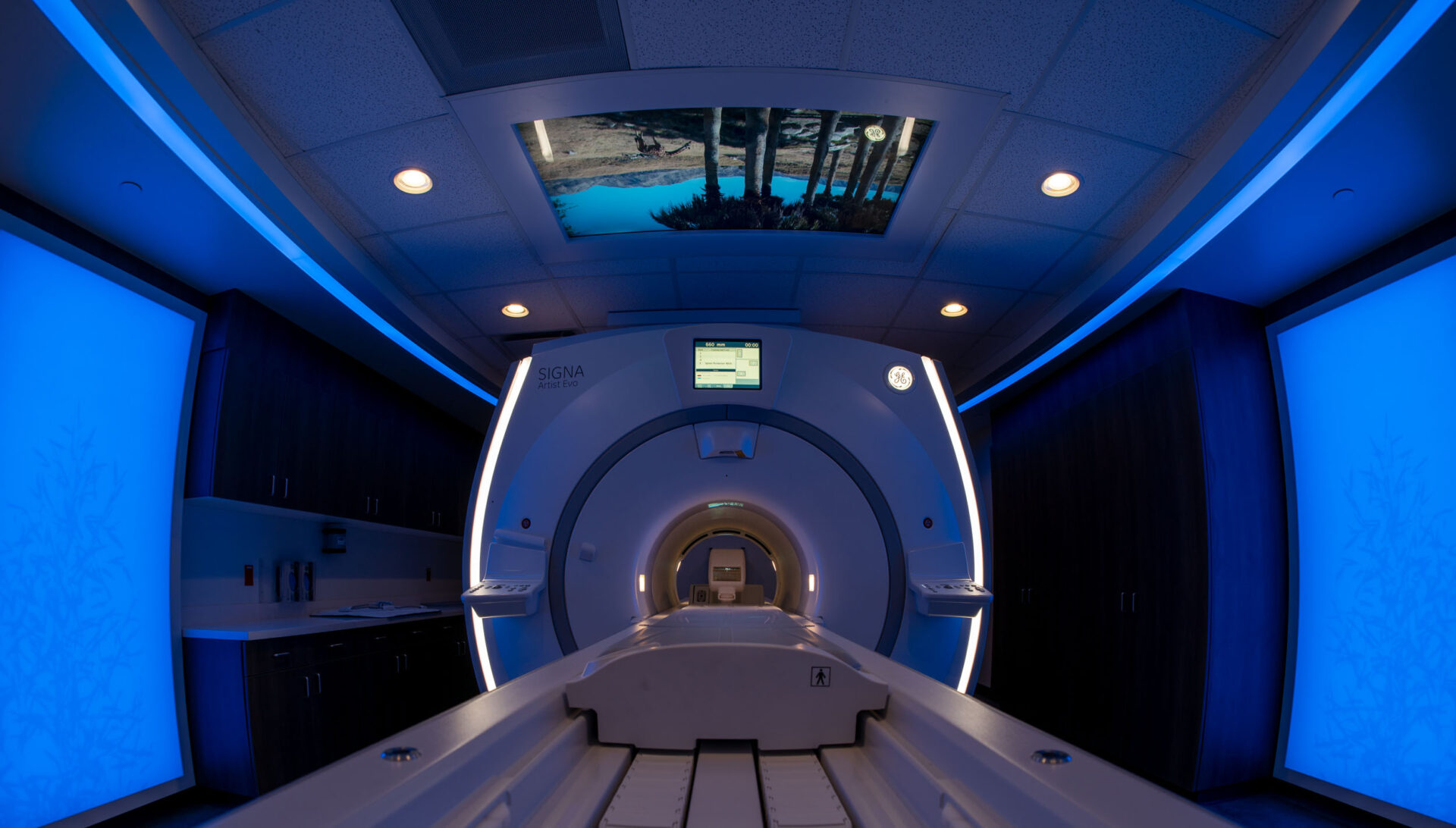 Intermountain Utah Valley Caring MR Suite with In-Bore Viewing Projection System for the best patient MRI experience